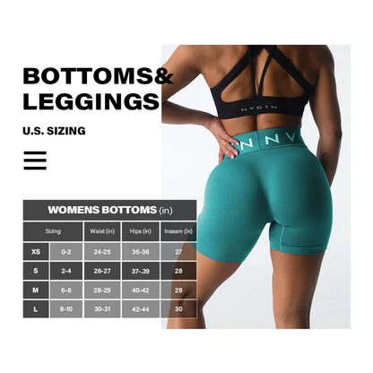 Nvgtn Sport Seamless Shorts Spandex Shorts Woman Fitness Elastic Breathable Hip-lifting Leisure Sports Running