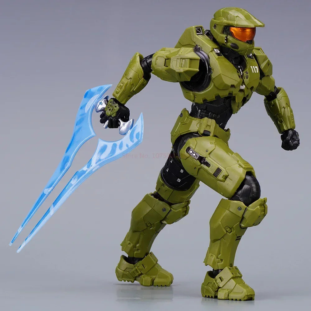 Hot 18cm Halo Infinite Master Chief Mjolnir Mk Vi 1/12 Scale 17.5cm 6" Action Figure Re:Edit Gen.3 117 Ko'S 1000 Model Toy Gift