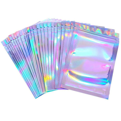 10/30/50PCS Laser Ziplock Bags For Necklace Phone Earphone Storage Bag Clear Plastic Jewelry Data Cable Packaging Bubble Mailers