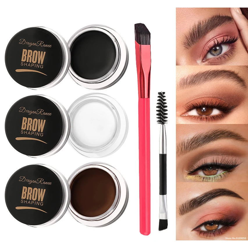 Multi-function Eyebrow Brush With Wild Eyebrows Cream Concealer Square Eye Brow Make Up Brushes For Women Eyebrow Shaping Gel