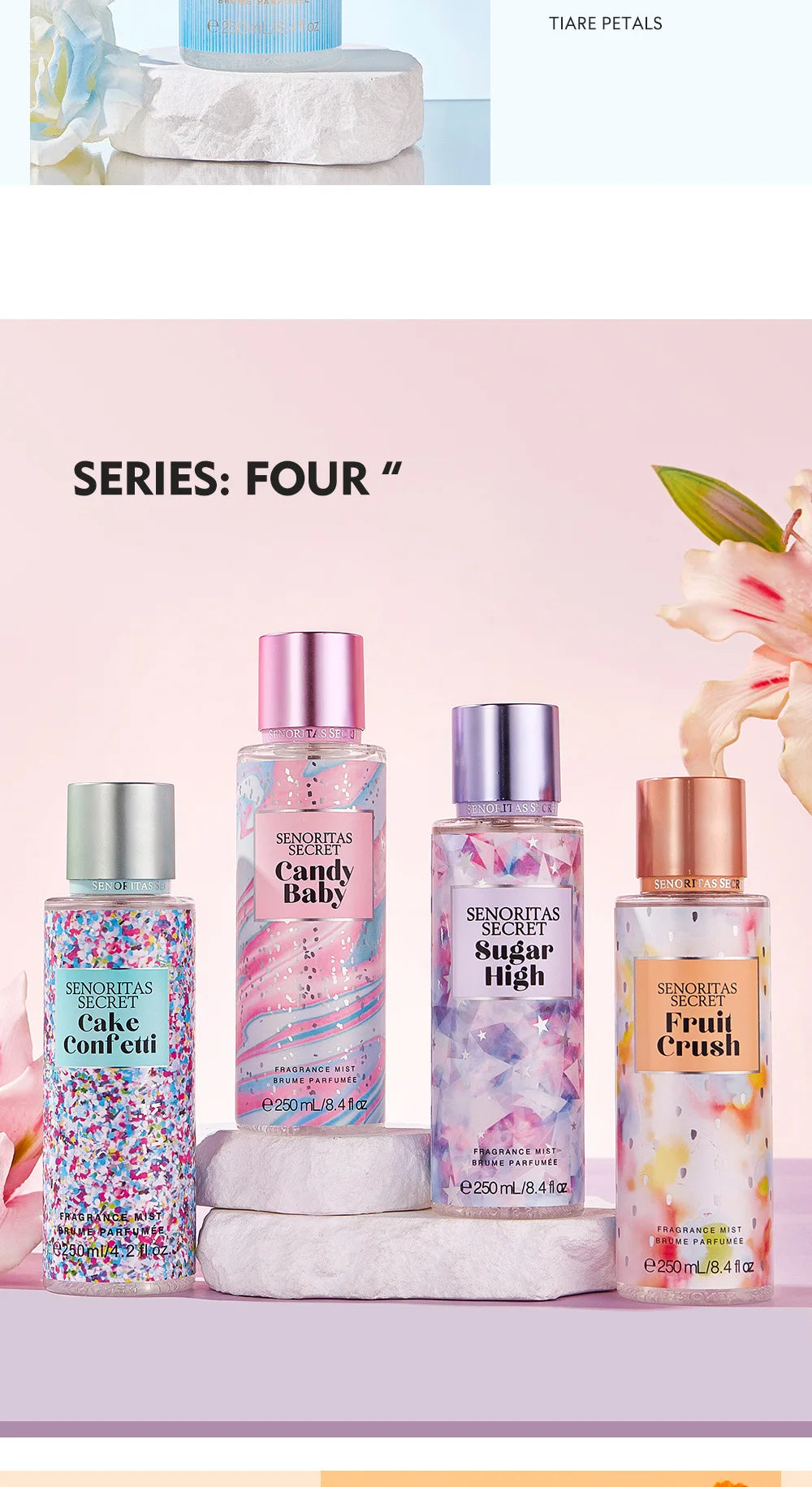 Body spray Big Brand Victoria Women's  Fragrance Floral and Fruit Tone Lasting Fragrance Thailand's Best seller 250ml