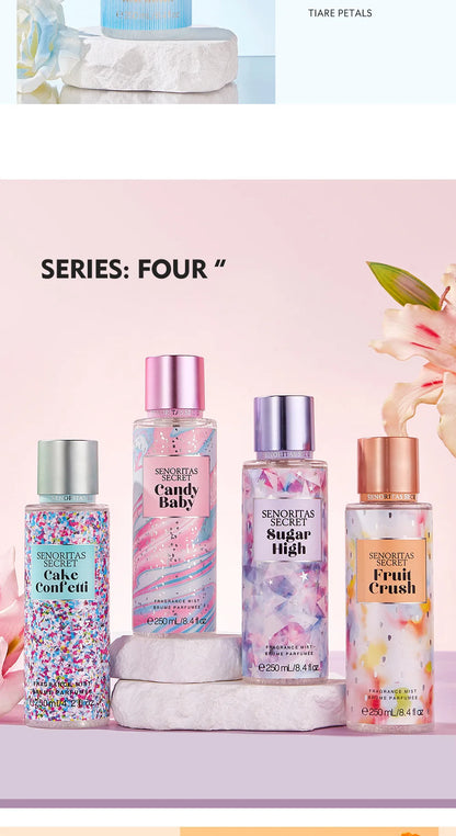 Body spray Big Brand Victoria Women's  Fragrance Floral and Fruit Tone Lasting Fragrance Thailand's Best seller 250ml