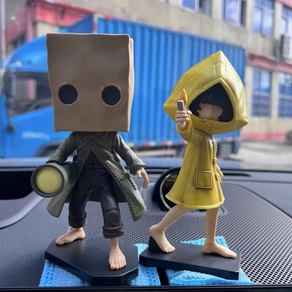 Little Nightmares Figure Mono Anime Figure Banpresto Six Figure Pvc Statue Collection Game Ornament Model Birthday ToY For Gifts