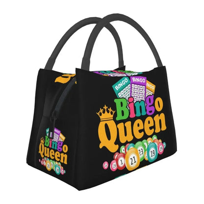 I Love Bingo Game Insulated Lunch Bags for School Office Waterproof Cooler Thermal Lunch Box Women lunchbag