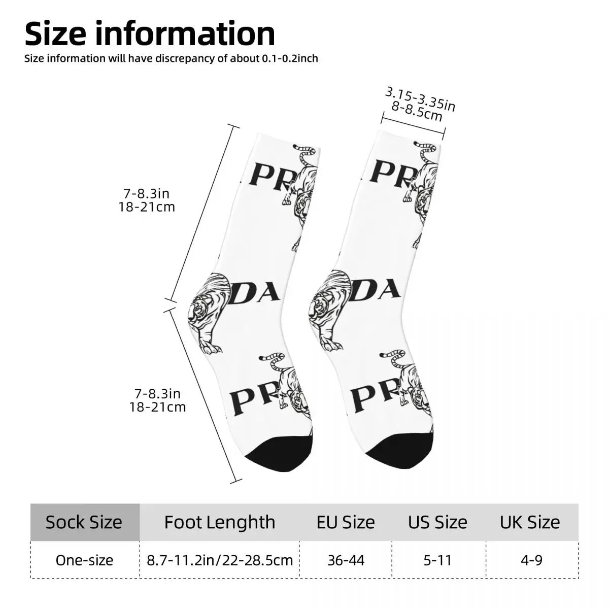 Luxury Brand Socks Fashion Logo Gothic Stockings Unisex Men Comfortable Outdoor Sports Socks Autumn Graphic Anti Skid Socks