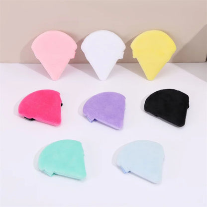 1/8Pcs Triangle Velvet Cosmetic Puff Make Up Loose Powder Application Sponges Face Contour Shadow Foundation Setting Makeup Puff