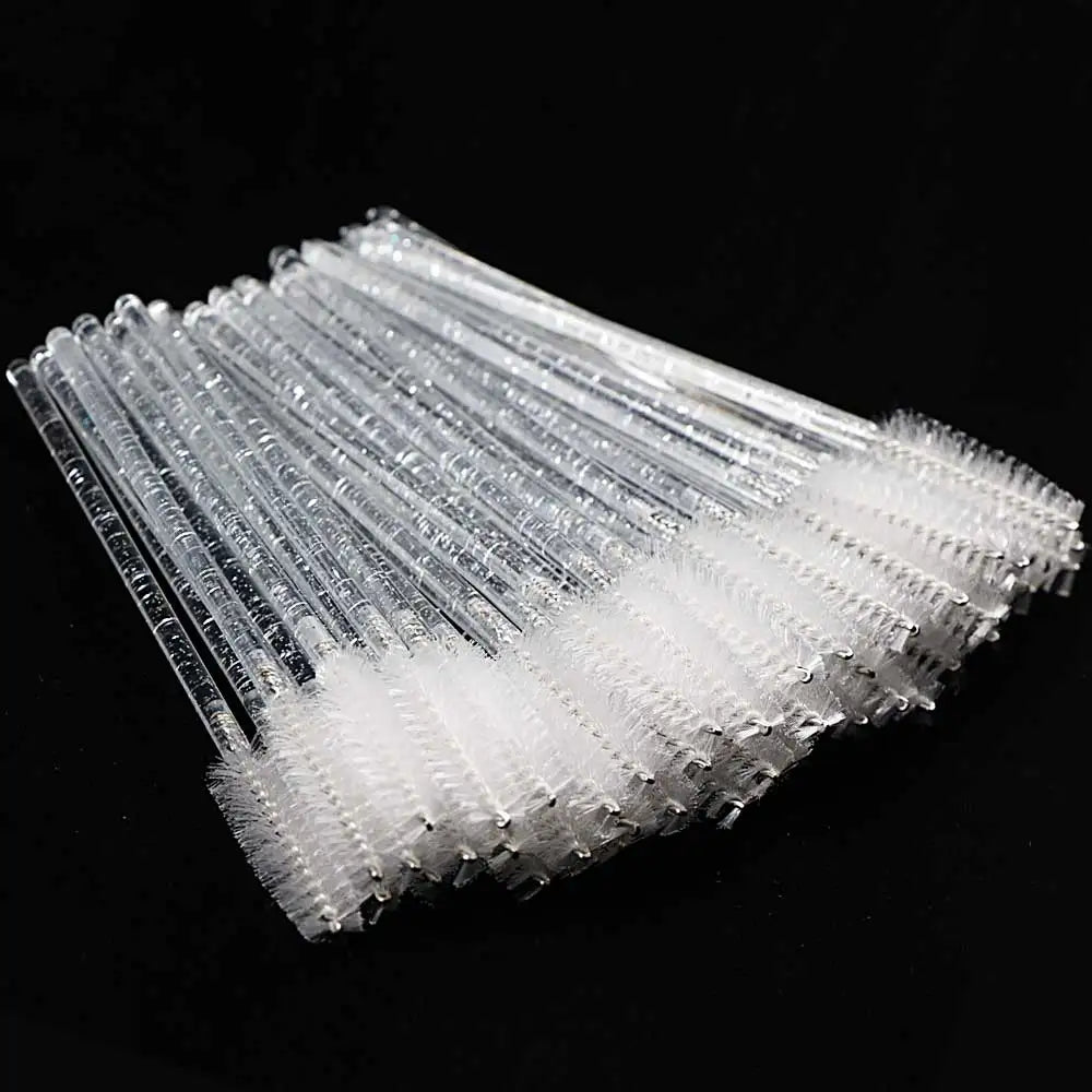 Disposable Crystal Eyelashes Brush Comb 50Pcs Eye Lashes Extension Mascara Wands Makeup Professional Makeup Beauty Tool