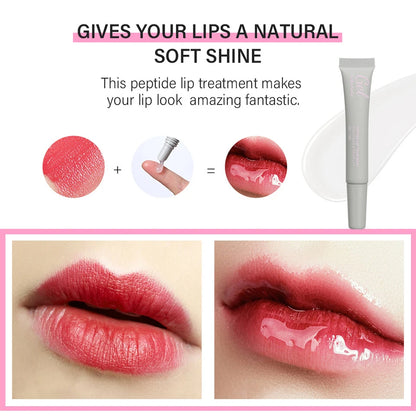 Peptide Lip Treatment Moisturizing Lip Mask Gel To Remove Dead Skin Lipstick Base Fruit Odor Lip Cream Repair Lip Care Mask 10ml