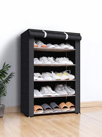 Dustproof Shoe Storage Rack Organizer Multilayer Nonwoven Shoes Storage Cabinet Home Hallway Space-saving Cabinets Shoe Shelf