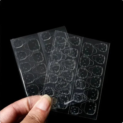 240PCS Strong Adhesive Glue Tape For Press-on Nail Tips - Double Side Adhesive Film For False Nails-Transparent Double Sided Gel