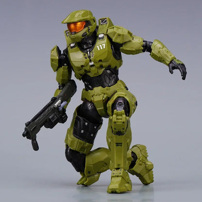 Hot 18cm Halo Infinite Master Chief Mjolnir Mk Vi 1/12 Scale 17.5cm 6" Action Figure Re:Edit Gen.3 117 Ko'S 1000 Model Toy Gift