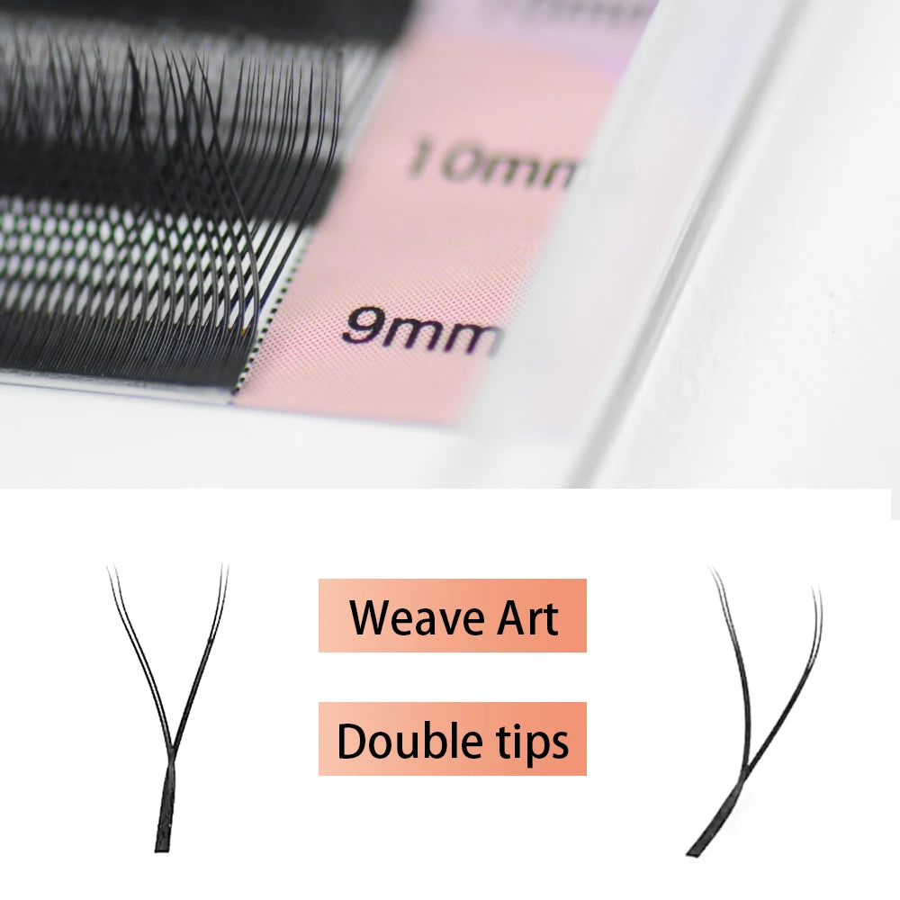 NAGARAKU 5 cases YY shape hand woven premium mink soft light natural eyelashes extension makeup mesh net cross false eyelash