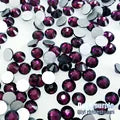 factory sales! purplish red 3D Super flash high quality galss nail art non hotfix flatback rhinestones,diy accessory FM024