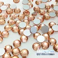 factory sales! Rose Gold 3D Super flash high quality galss nail art non hotfix flatback rhinestones,diy accessory FM025